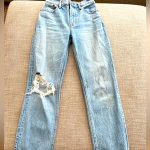 Abercrombie Ultra High raise straight jean (00 short)